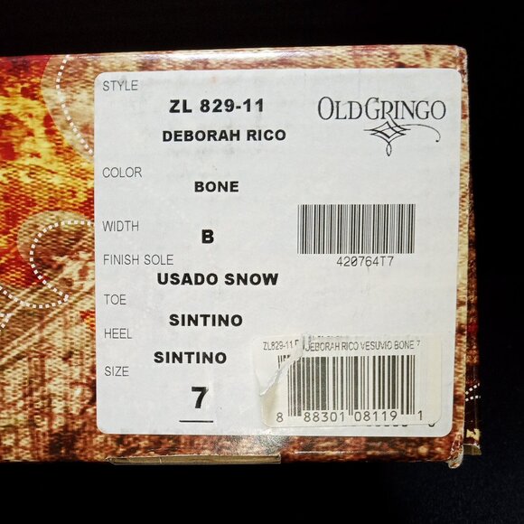 NEW - Old Gringo Shoes, Deborah Rico, 7 - Picture 11 of 13